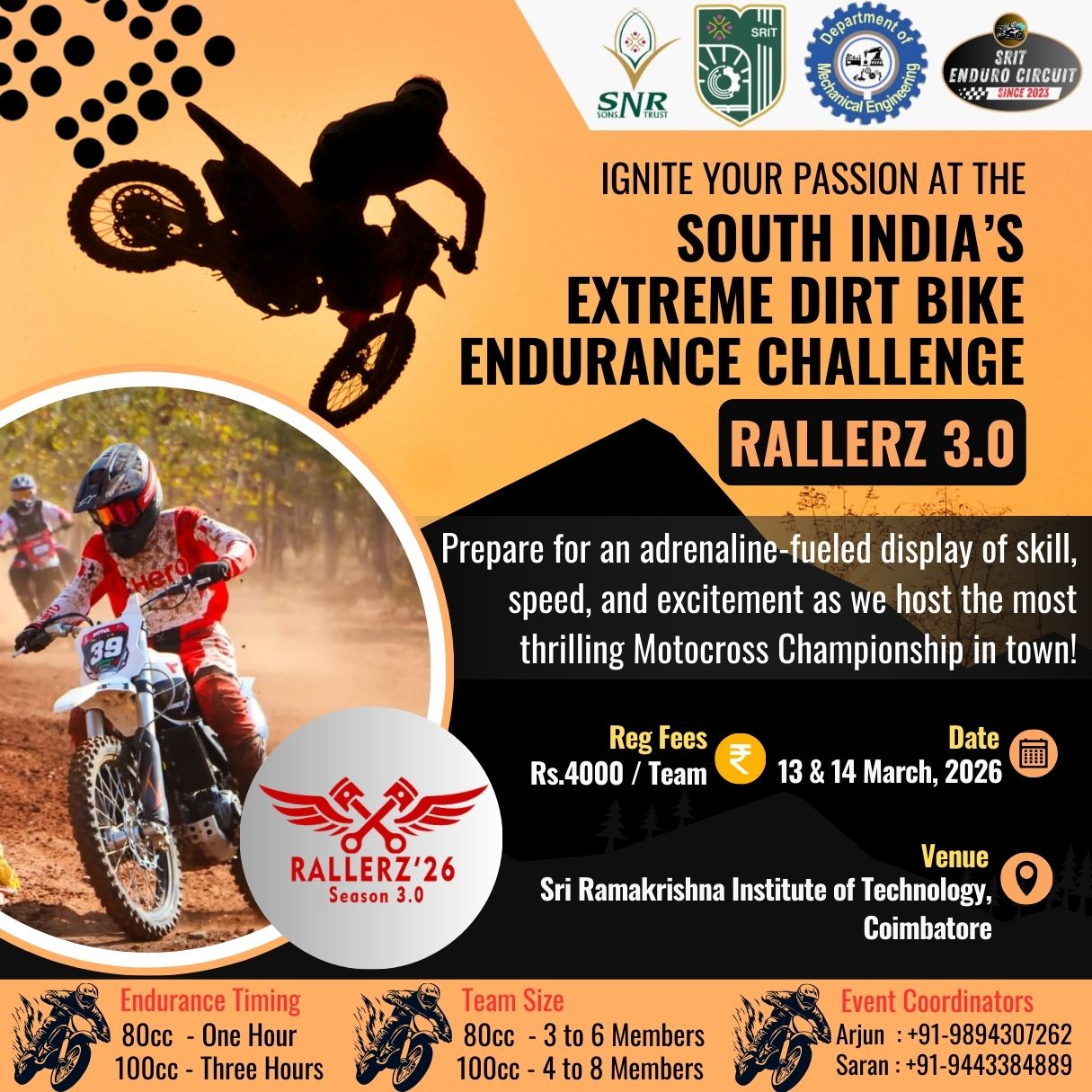 RALLERZ 3.0, Sri Ramakrishna Institute of Technology