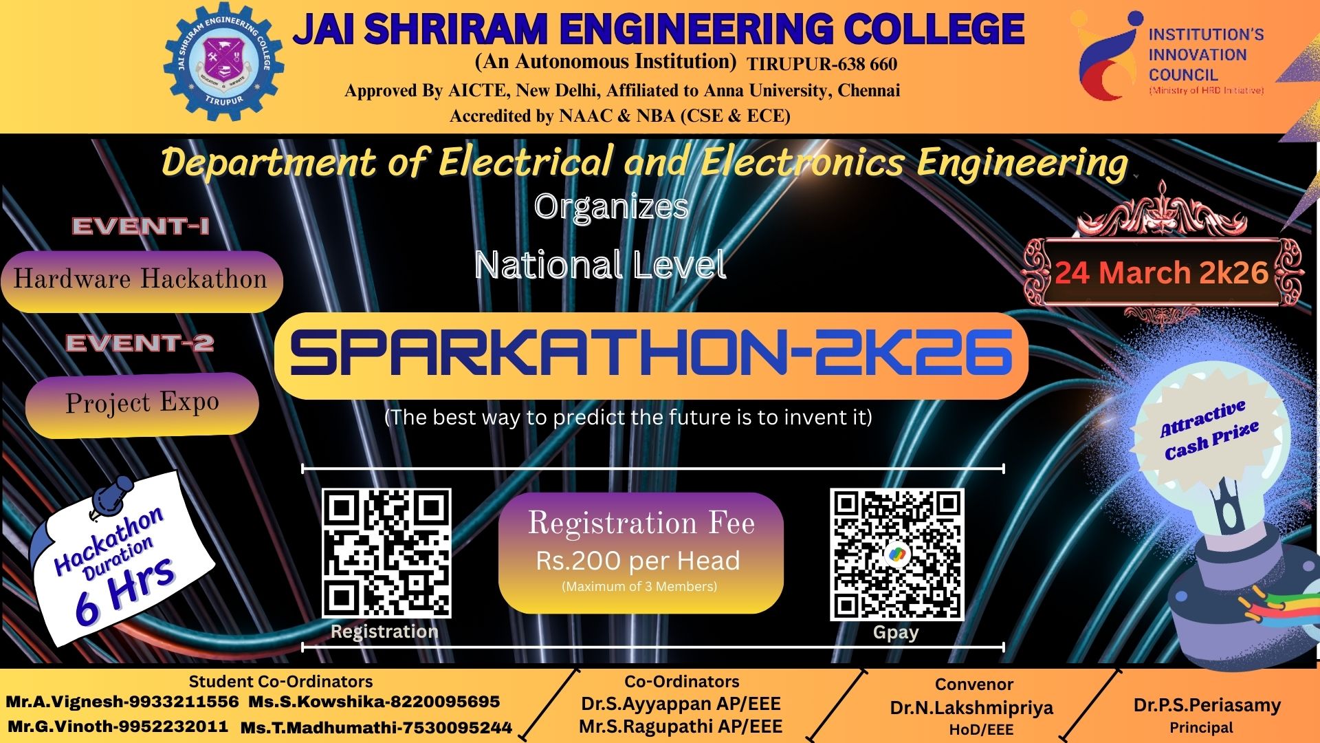 SPARKATHON-2K25, Jai Shriram Engineering College