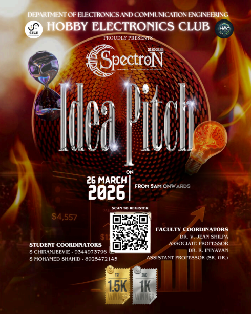 SPECTRON 2026 - Idea Pitch, BS Abdur Rahman Crescent Institute of Science and Technology, Chennai