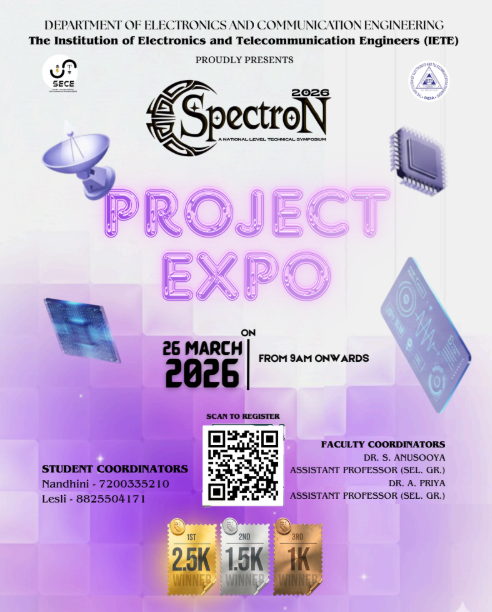 SPECTRON 2026 - Project Expo- BS Abdur Rahman Crescent Institute of Science and Technology, Chennai