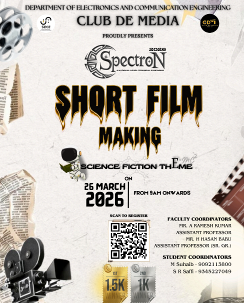 Spectron 2026 - Short Film Making- BS Abdur Rahman Crescent Institute of Science and Technology, Chennai