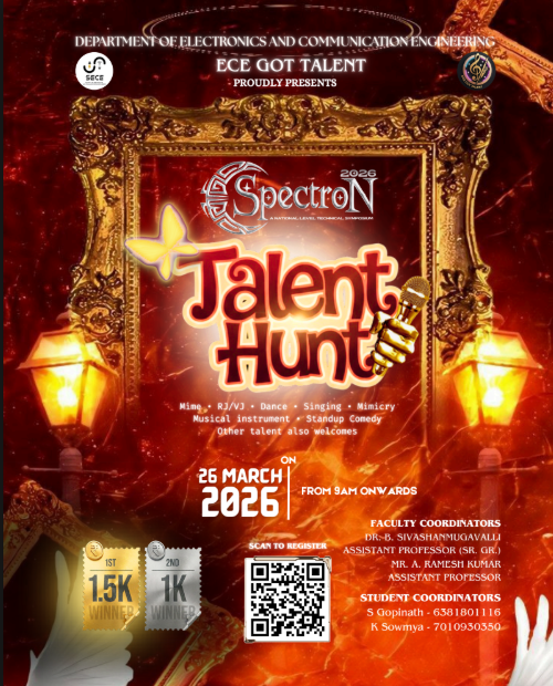 Spectron 2026 - Talent Hut, BS Abdur Rahman Crescent Institute of Science and Technology