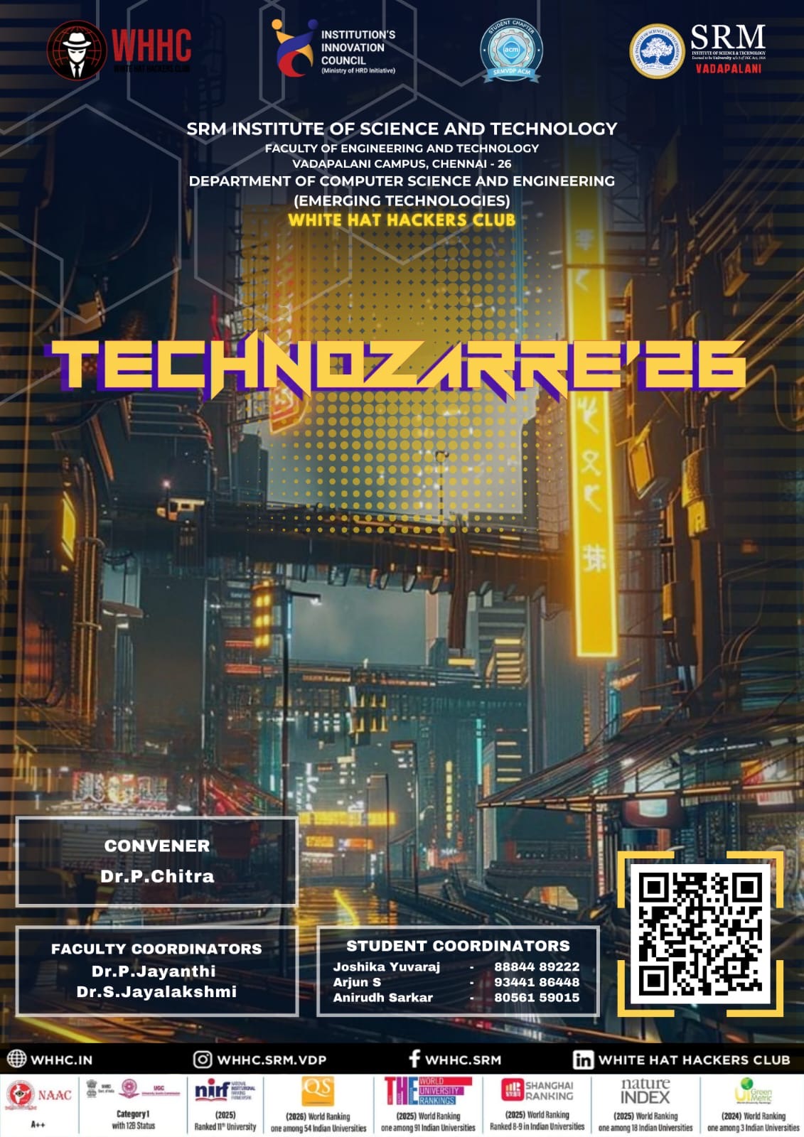 Technozarre 2026- SRM Institute of Science and Technology Vadapalani Campus