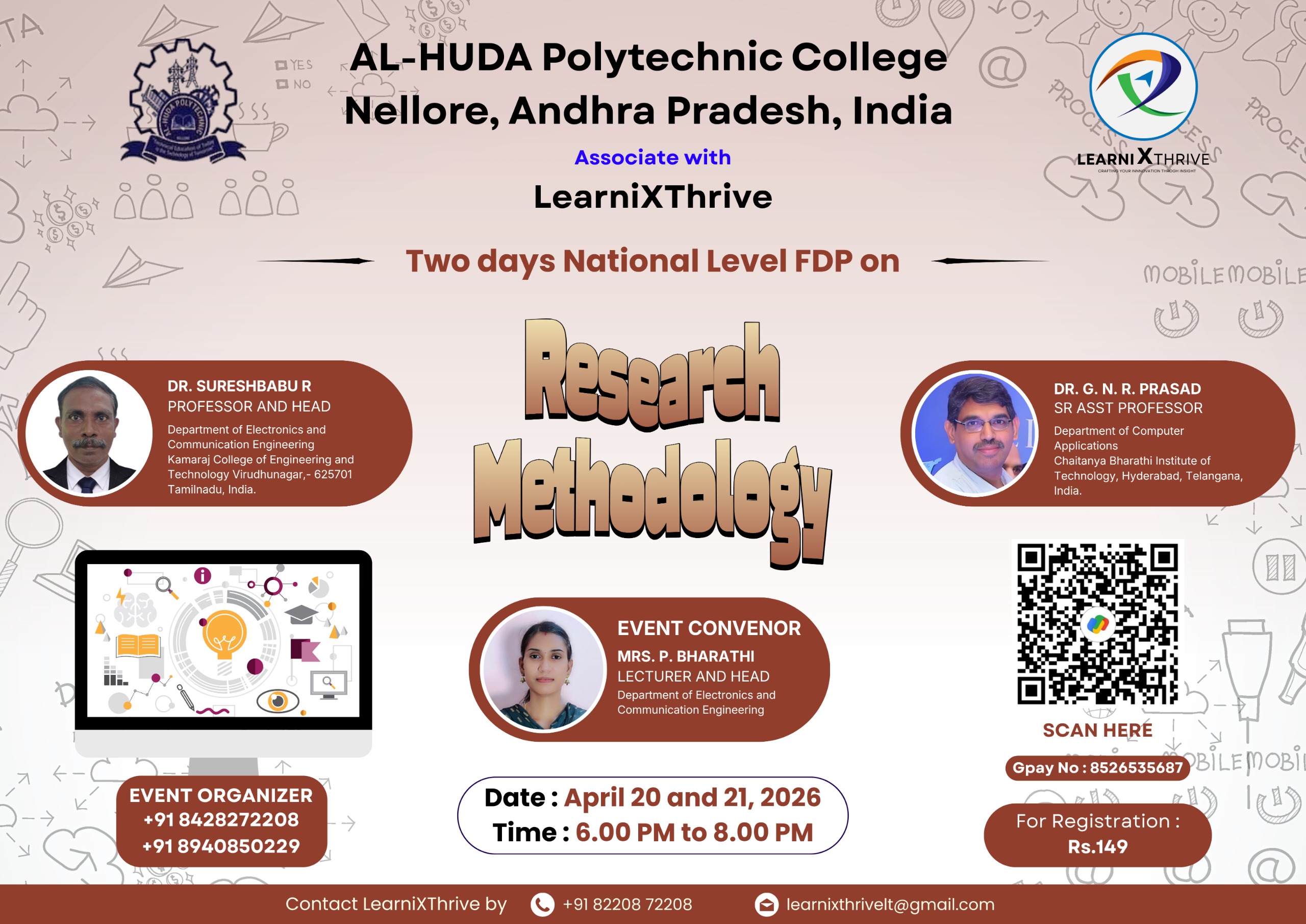 Two Days National Level Online FDP on Research Methodology 2026 Poster