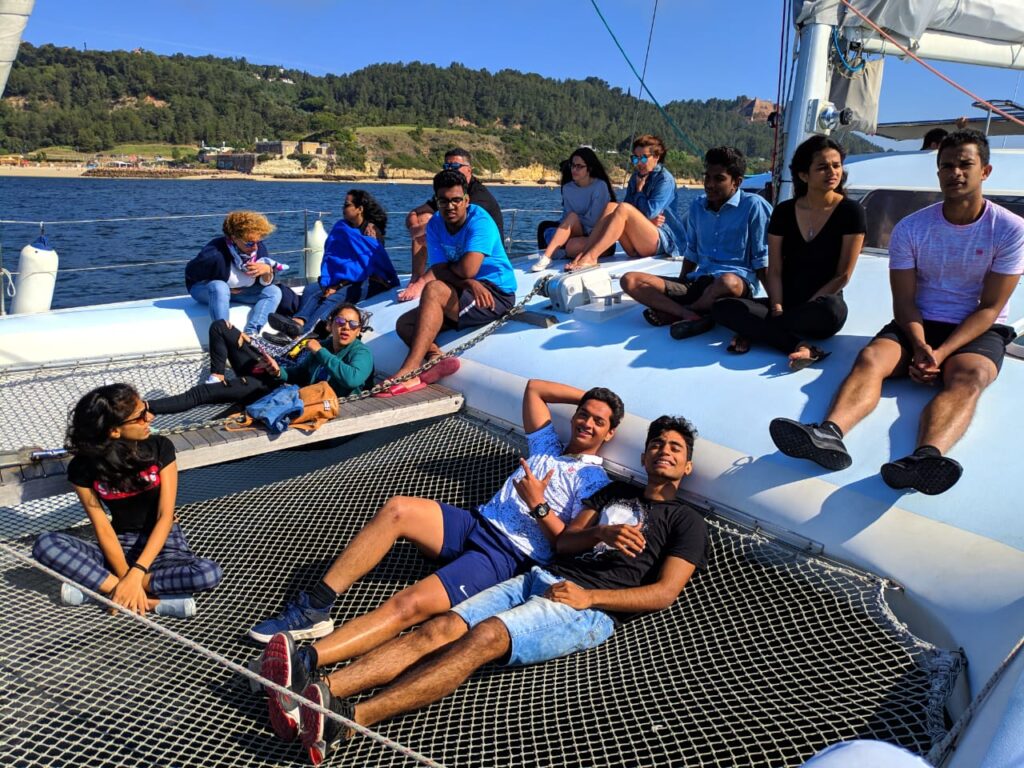 Picture of VMSIIHE students site-seeing Portugal as part of the Portugal Exchange Programme