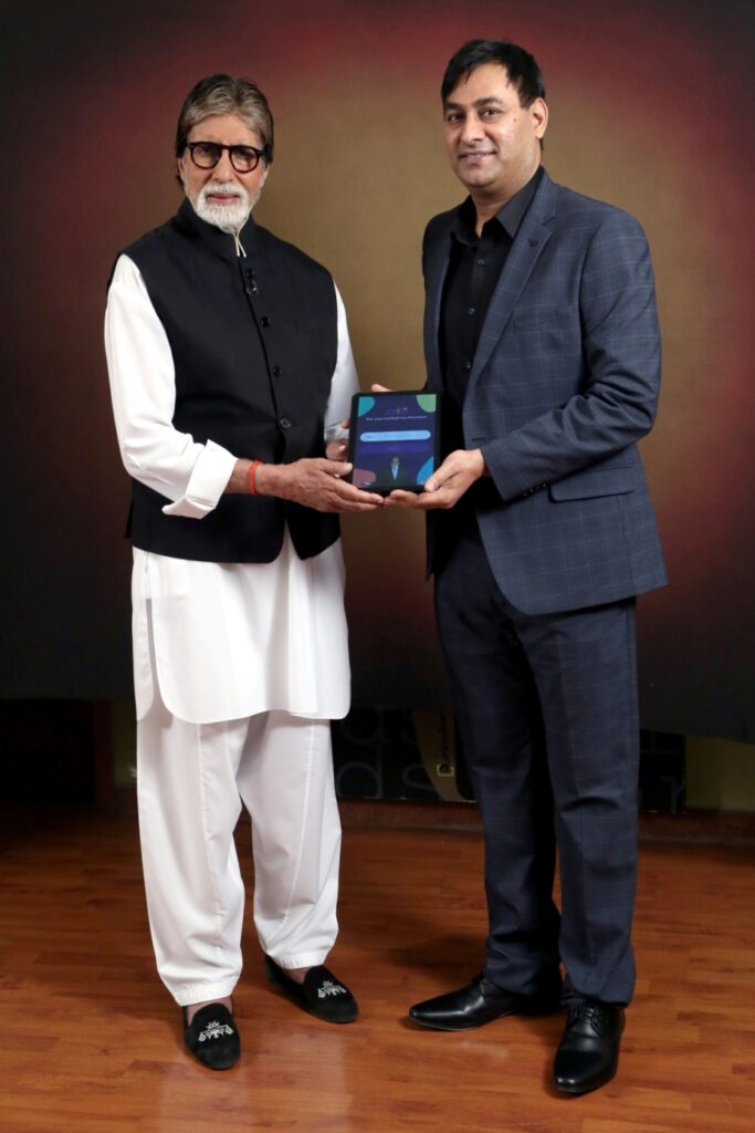 Mr Amitabh Bachchan and Mr Praveen Tyagi of STEPapp