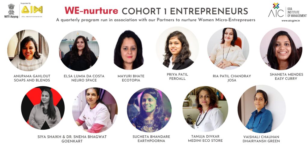 AIC-GIM begins its first cohort of 10 women entrepreneurs within the We - nurture programme 