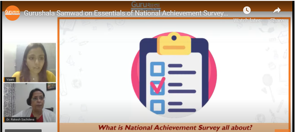 Gurushala conducts a webinar on National Achievement Survey for teachers
