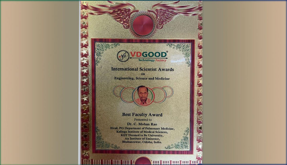 KIMS Doctor Bags Best Faculty Award