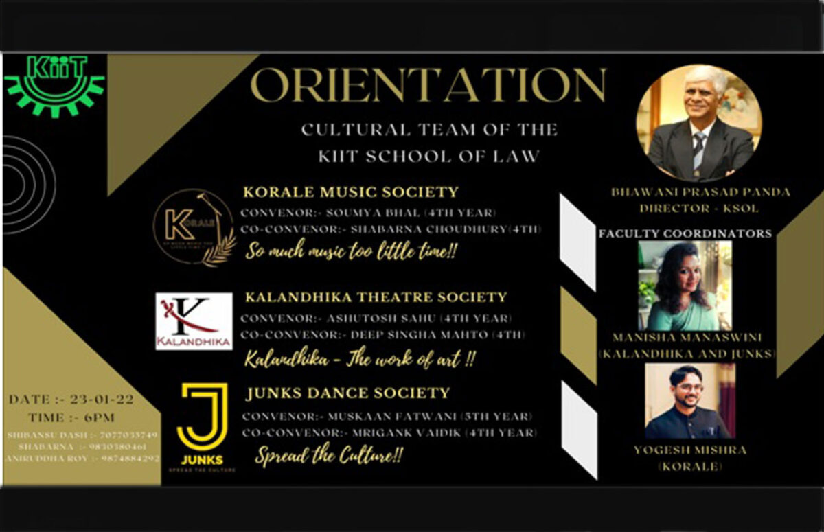 KLS Cultural Team Organizes Orientation Ceremony