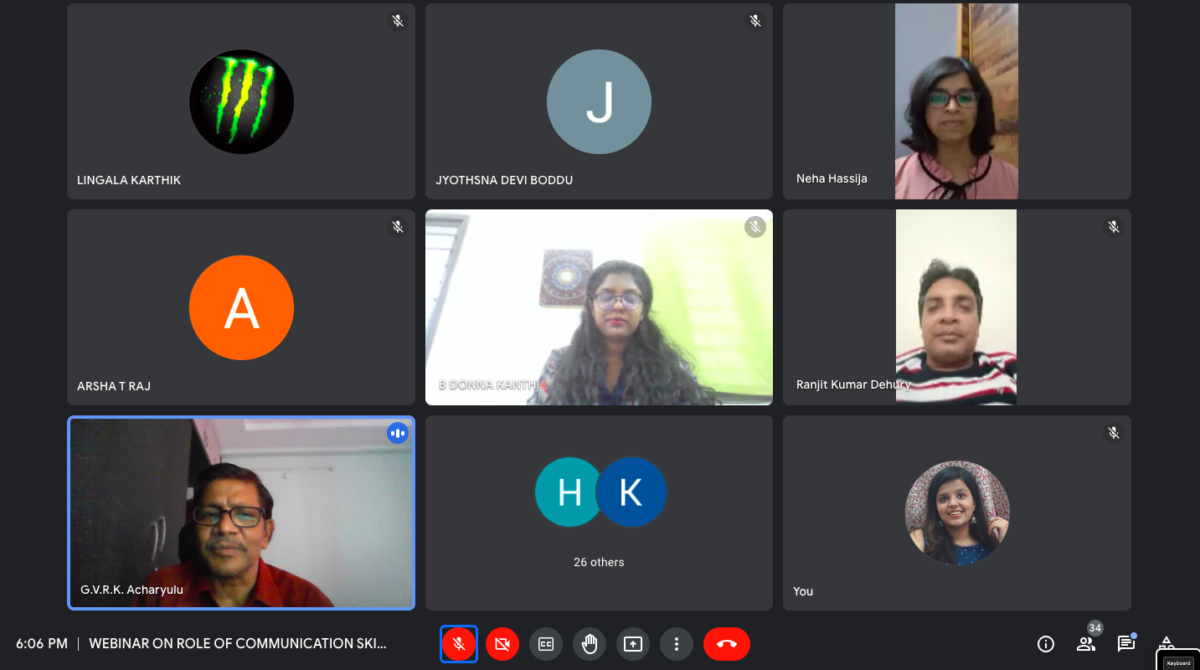 Webinar on ‘Communication skills for healthcare managers’ |
