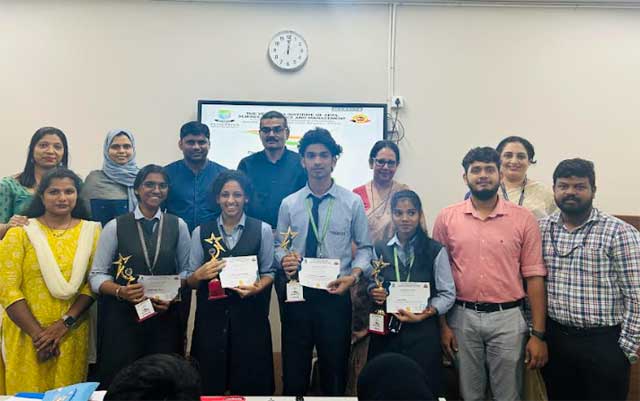 Inter class quiz competition held at Yenepoya Institute of Arts, Science, Commerce & Managament