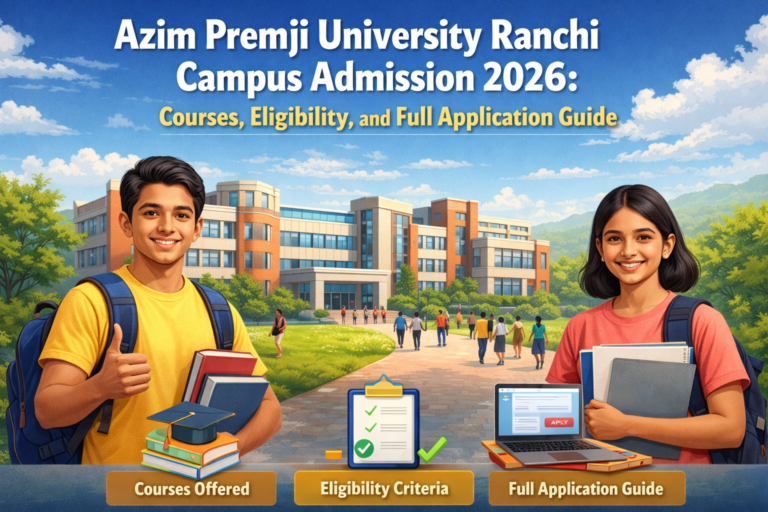 Azim Premji University Ranchi Campus Admission 2026