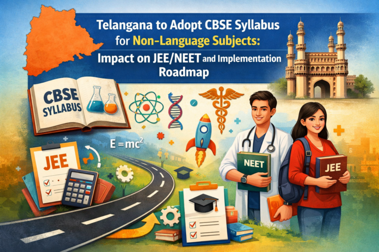 Telangana to Adopt CBSE Syllabus for Non-Language Subjects