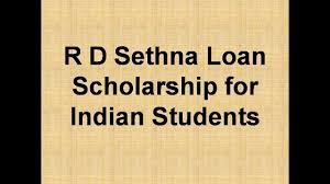 R.D.Sethna Scholarship | RD Sethna Scholarship Fund Loan Scholarship
