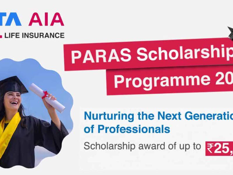 TATA AIA - PARAS Scholarship Programme: Empowering Underprivileged Students