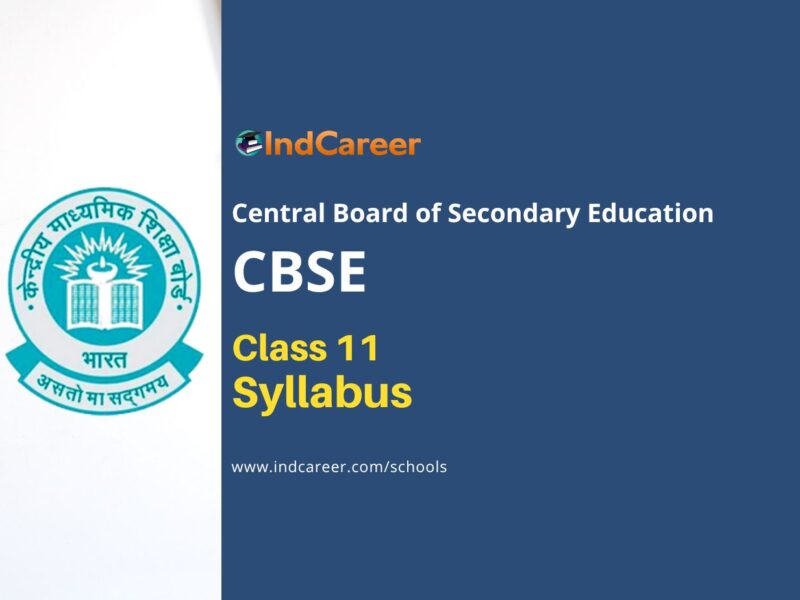CBSE Class 11 Syllabus