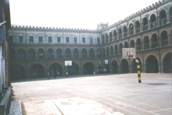courtyard, St. Aloysius High School