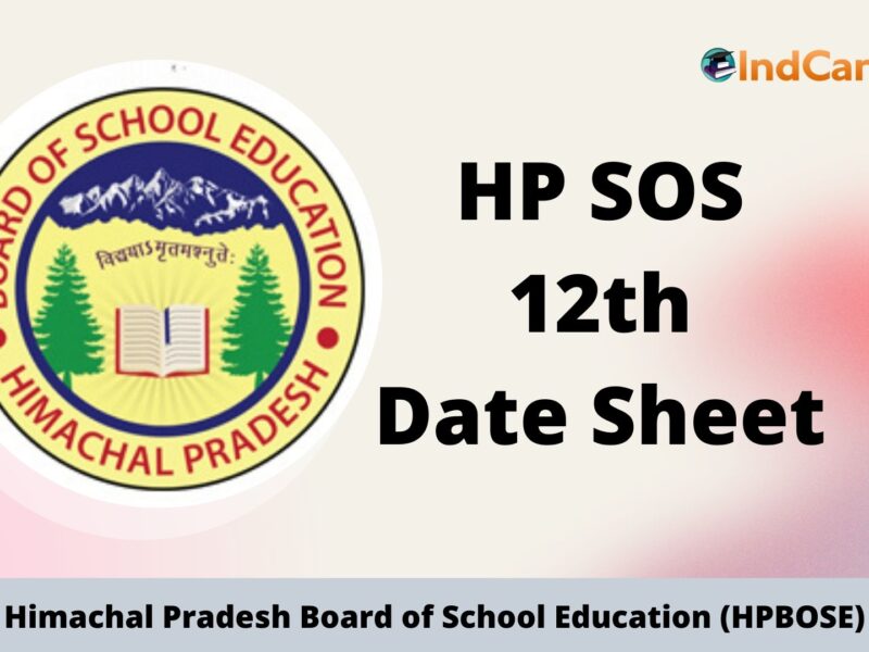 HPSOS 12th Exam Date Sheet
