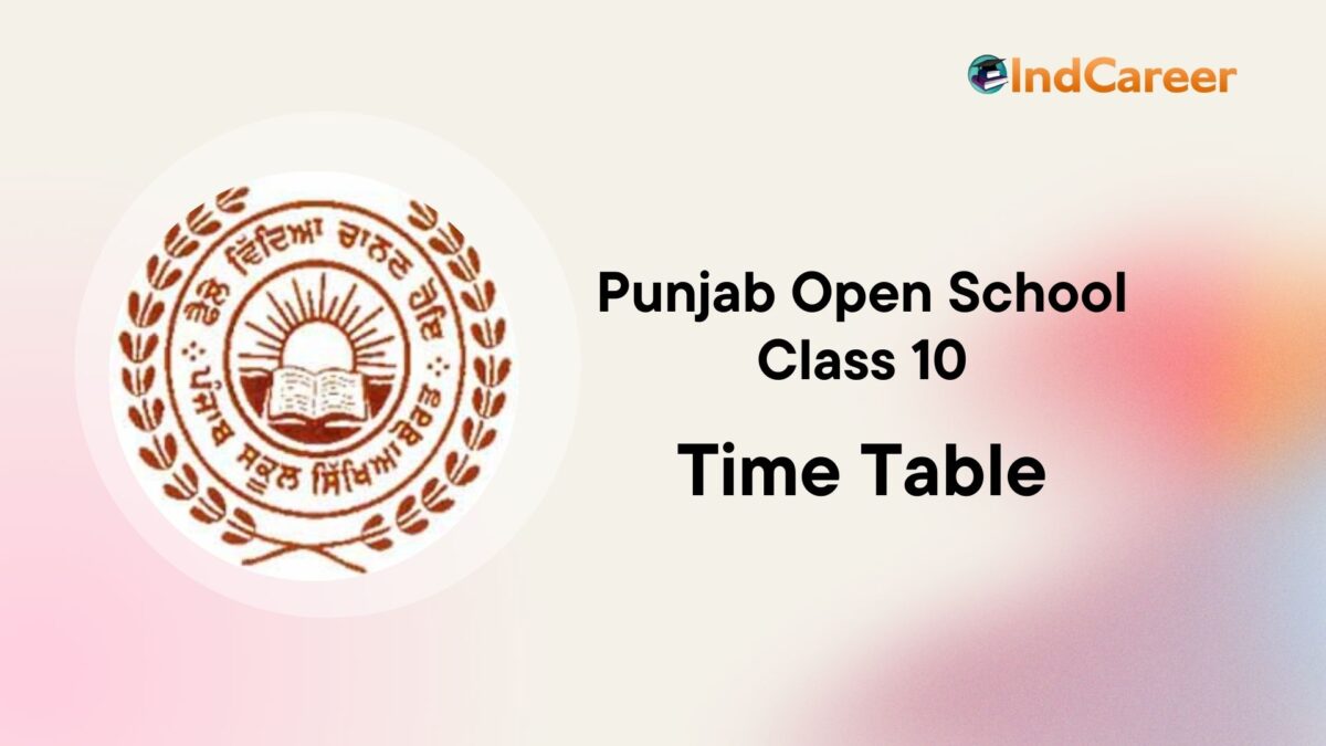 Punjab Open 10th Date Sheet