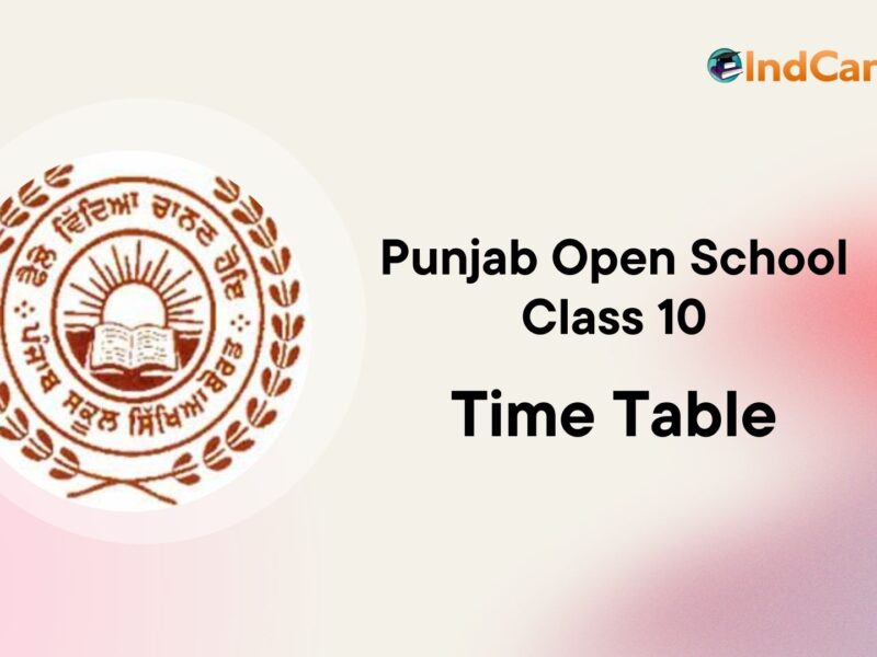 Punjab Open 10th Date Sheet