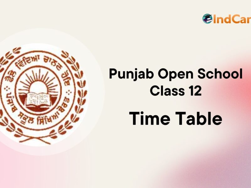 Punjab Open 12th Date Sheet