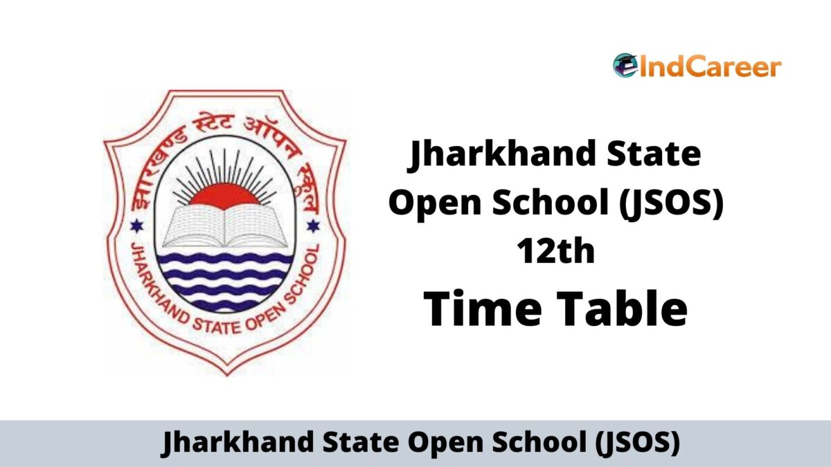 JSOS 12th Time Table, Download Date Sheet PDF