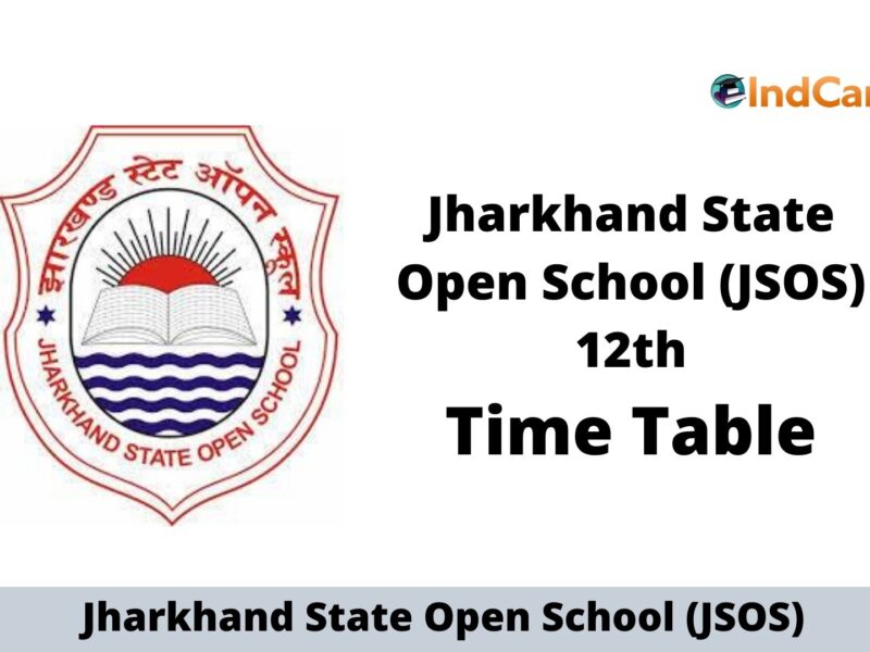 JSOS 12th Time Table, Download Date Sheet PDF
