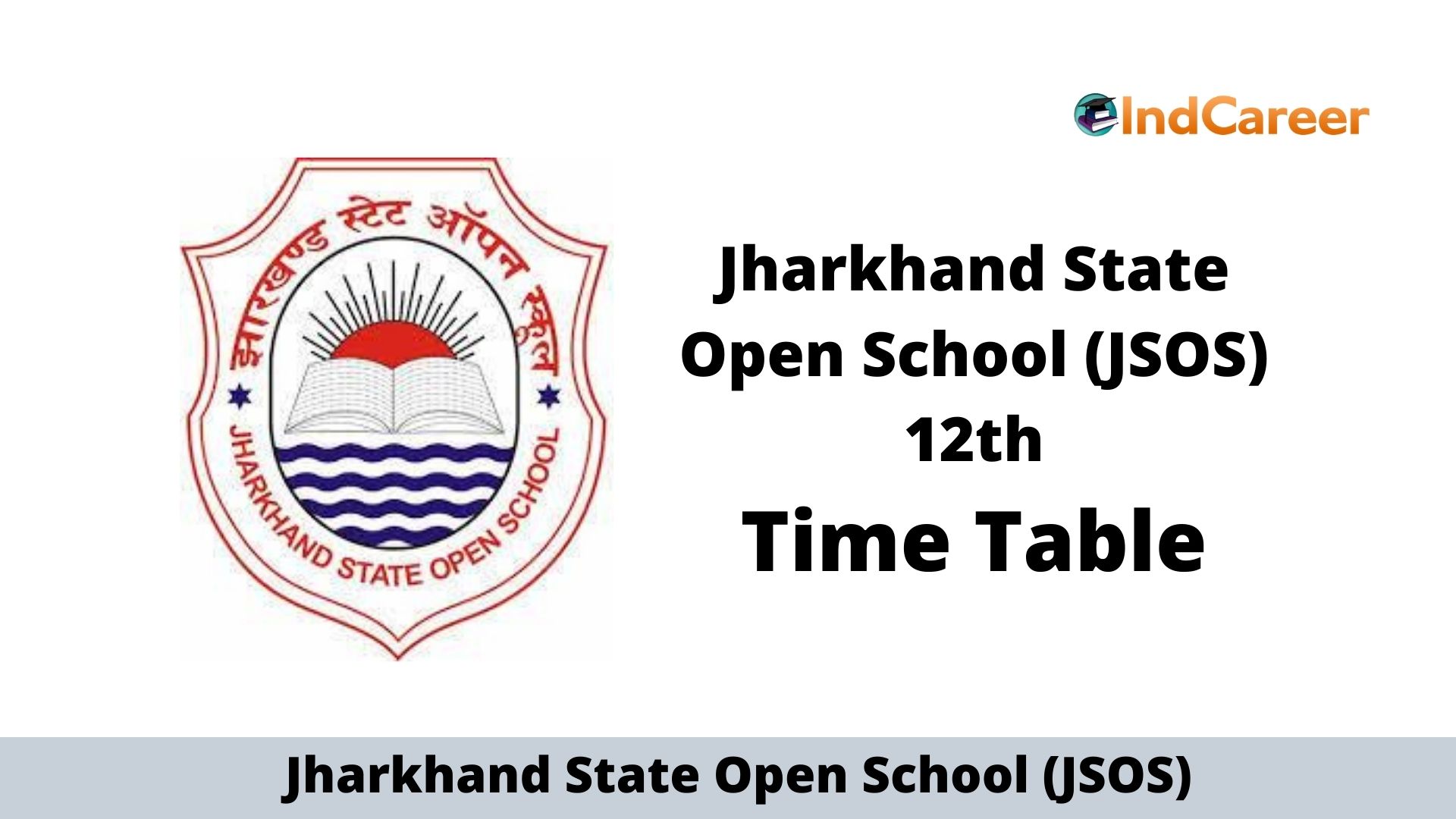 JSOS 12th Time Table, Download Date Sheet PDF