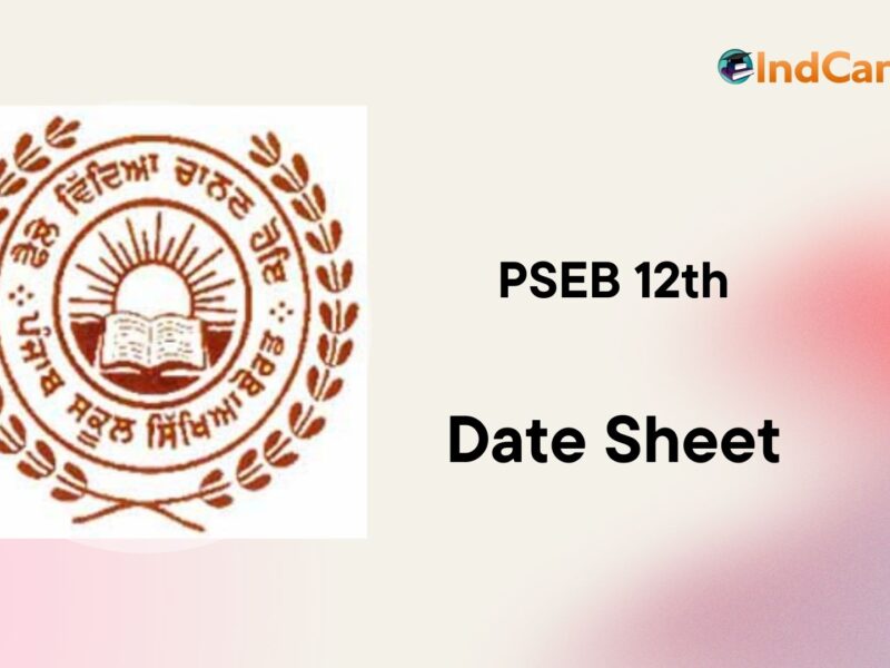 PSEB 12th Date Sheet