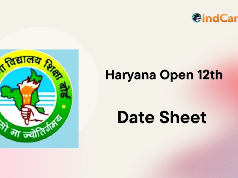 Haryana Open 12th Date Sheet 2022