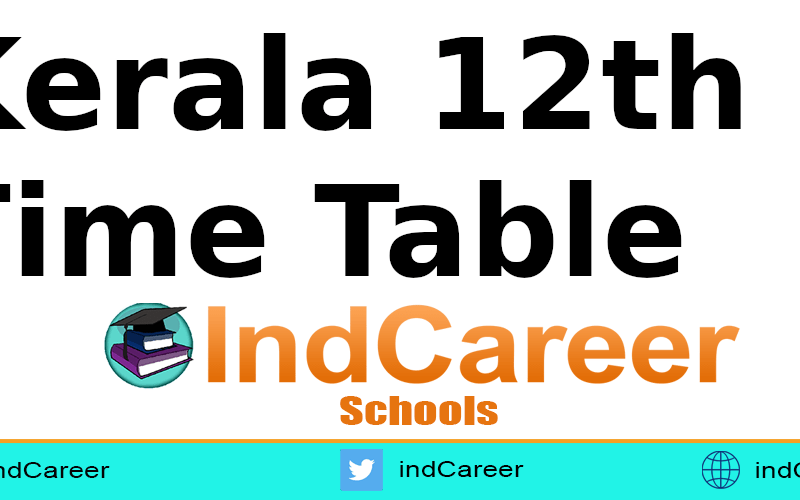 Kerala 12th Time Table