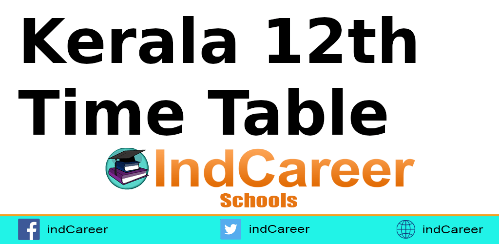 Kerala 12th Time Table