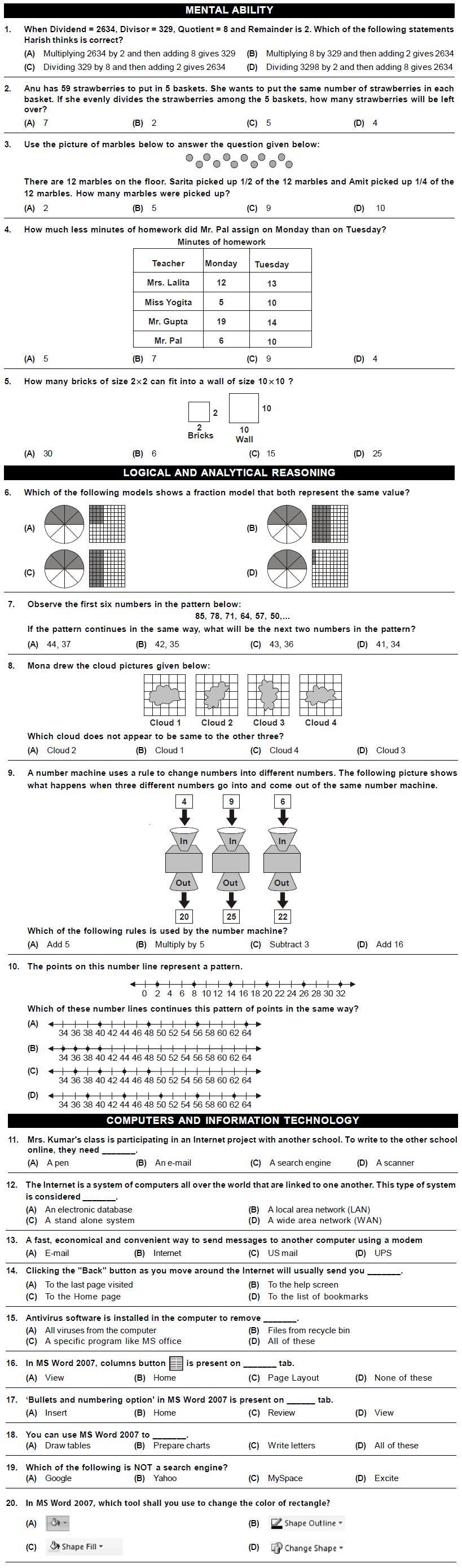 school essay for class 4