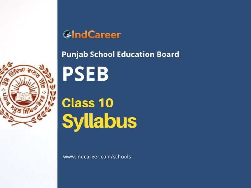 PSEB Syllabus for Class 10th