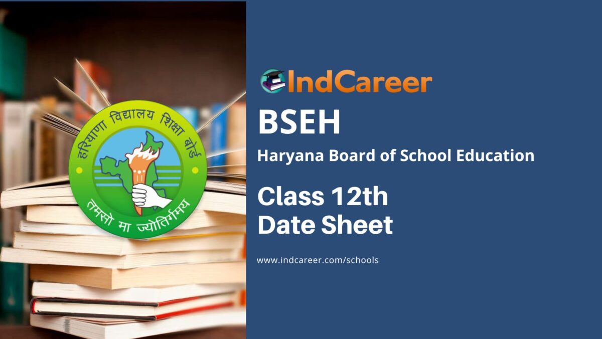 HBSE 12th Date Sheet 2023