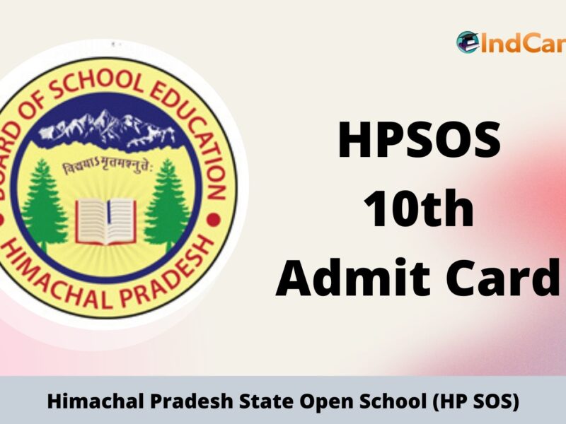 HP Board 10th Admit Card