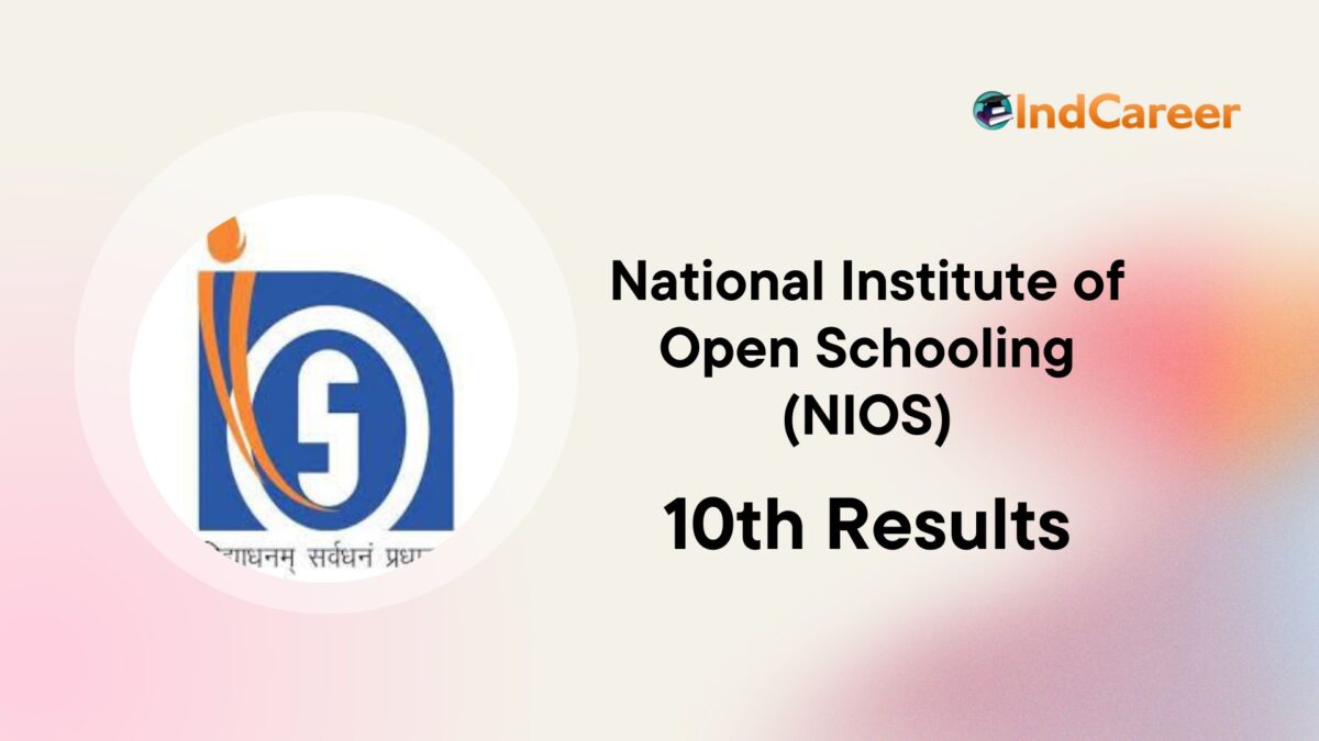 National Institute of Open Schooling (NIOS) 10th Results