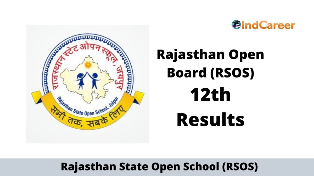 RSOS 12th Result, Rajasthan Open 12th Results
