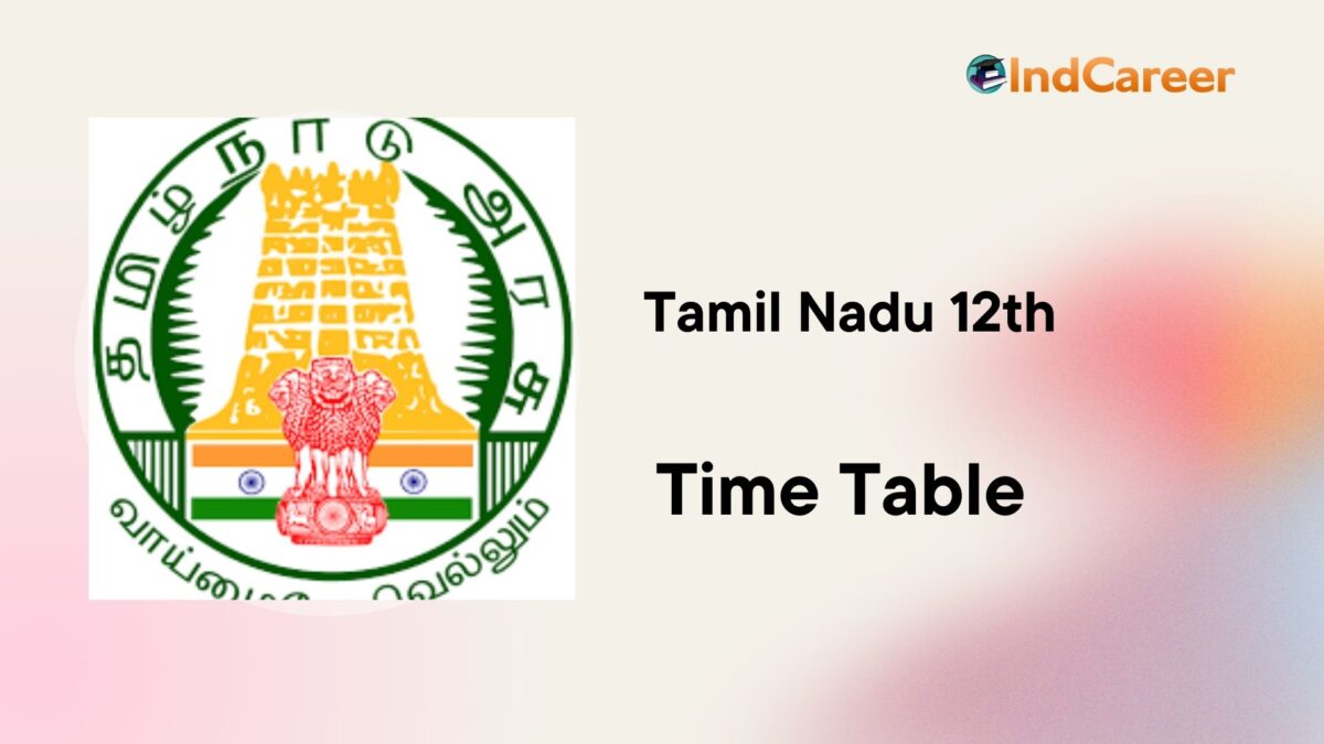 Tamil Nadu 12th Time Table 2020- Board Exam