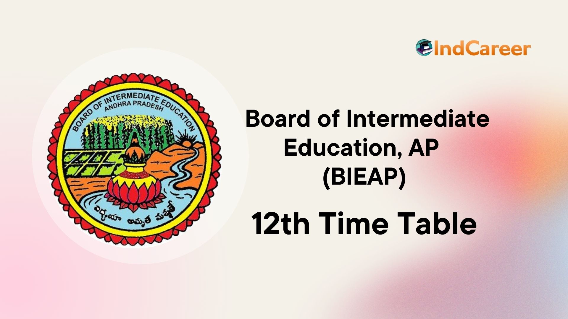 AP 12th Class Time Table