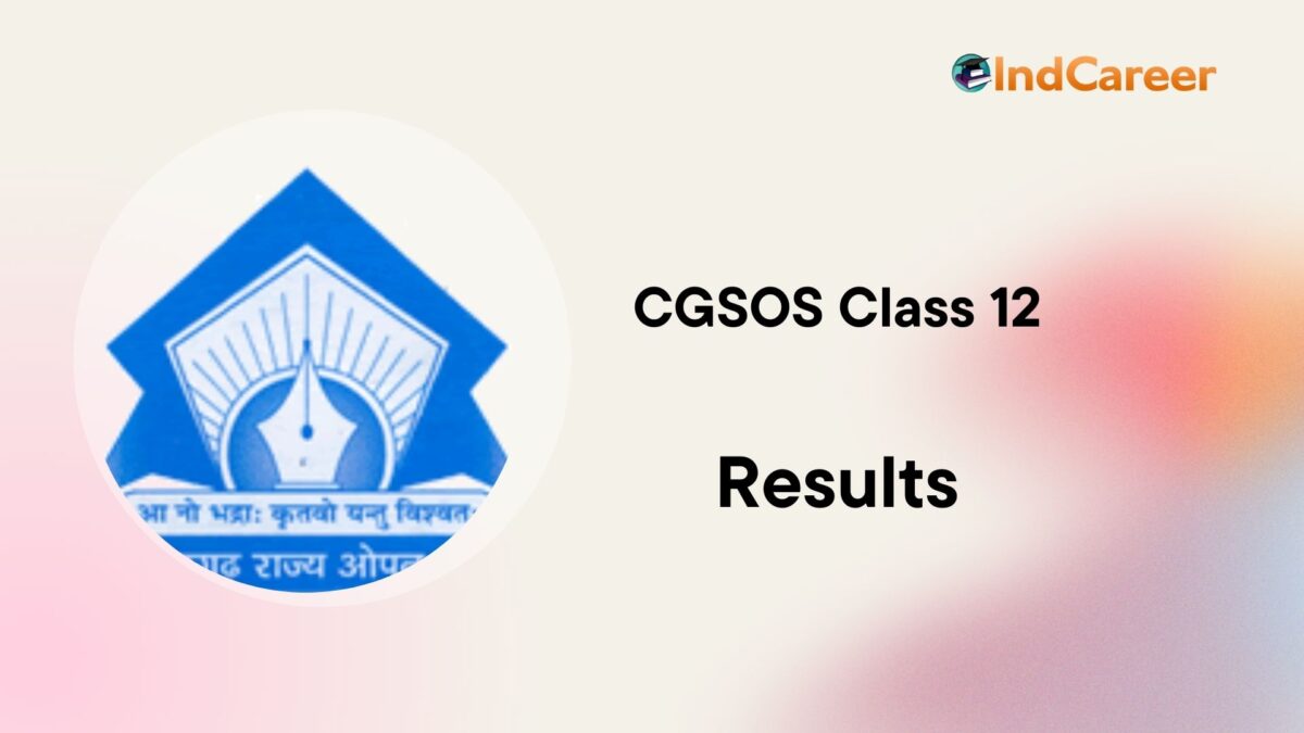 CG Open School 12th Result