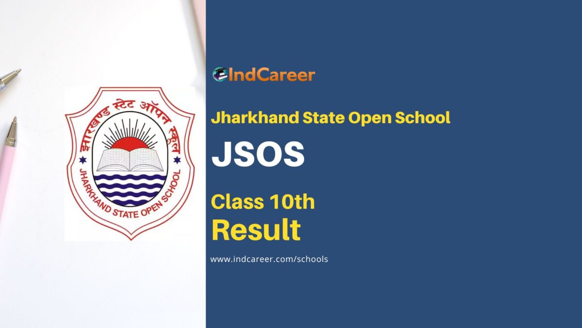 JSOS 10th Result: Check Jharkhand State Open School Class 10 Result