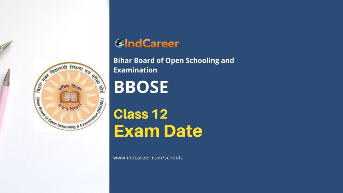 BBOSE 12th Exam Date: Check Bihar Open School Class 12 Exam Date
