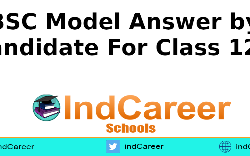 CBSC Model Answer by Candidate For Class 12
