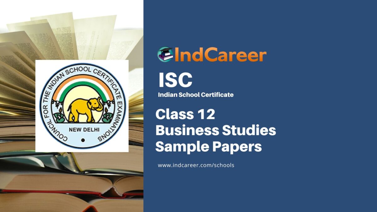 ISC Class 12 Sample Paper for Business Studies