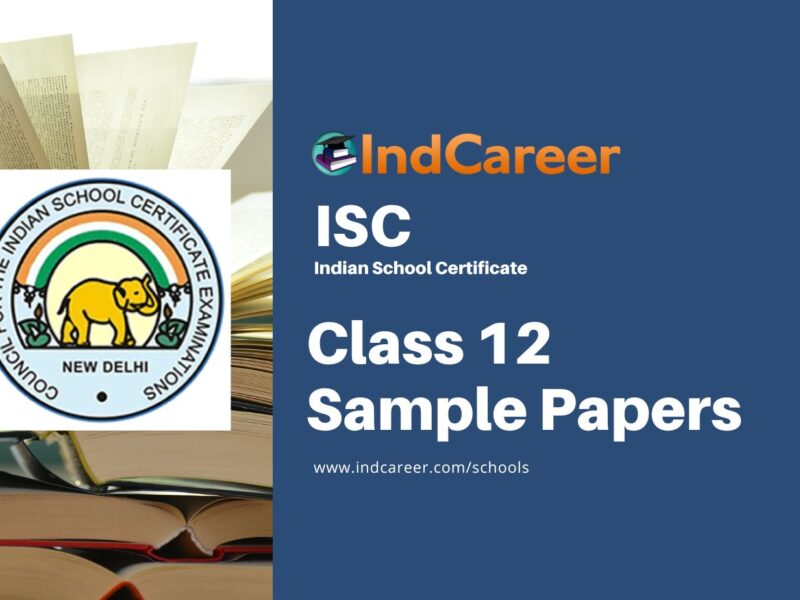 ISC Class 12 Sample Papers