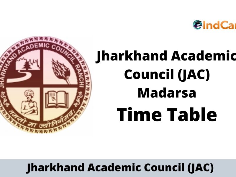 JAC Madarsa Time Table