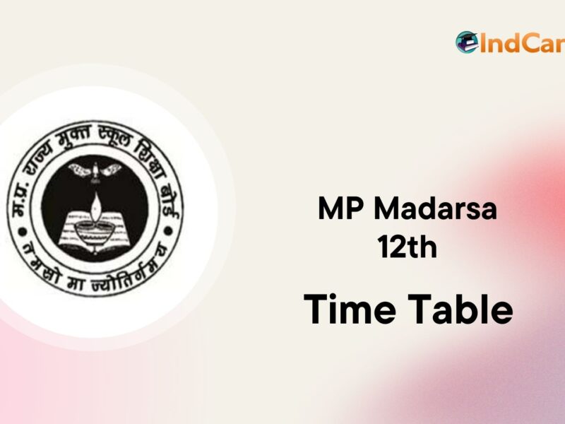 MP Madarsa 12th Time Table