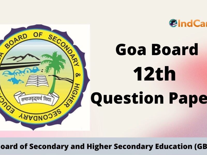 Goa Board Class 12 Question Papers